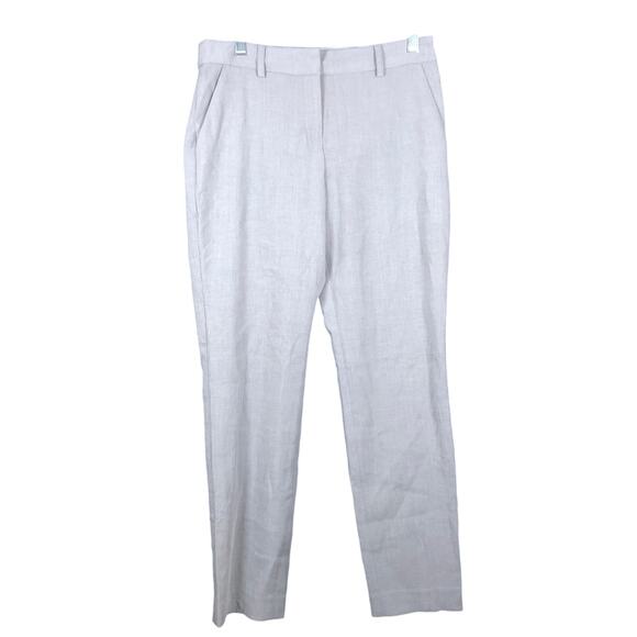 Express Womens Pants Gray Columnist Mid Rise Ankle Stretch 6R - Picture 1 of 14